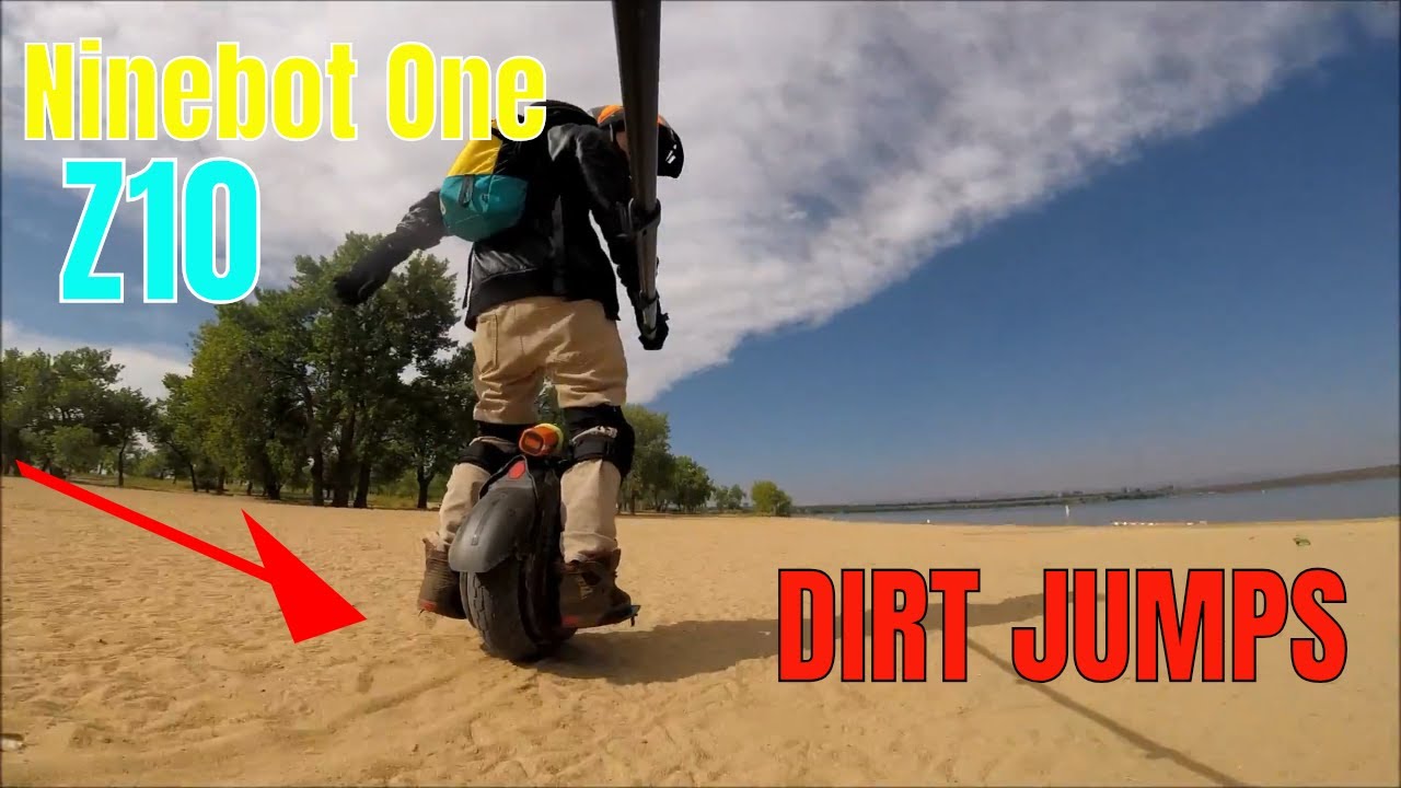 Ninebot One Z10 VERY FAST RIDE **JUMPS**