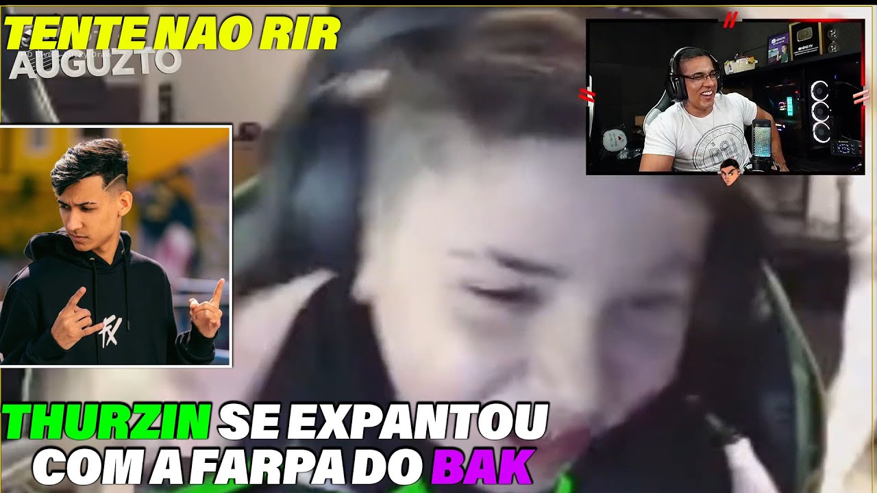 HUDSON AMORIM REAGINDO THURZIN SE EXPANTOU COM A FARPA DO BAK - Clips engraçados