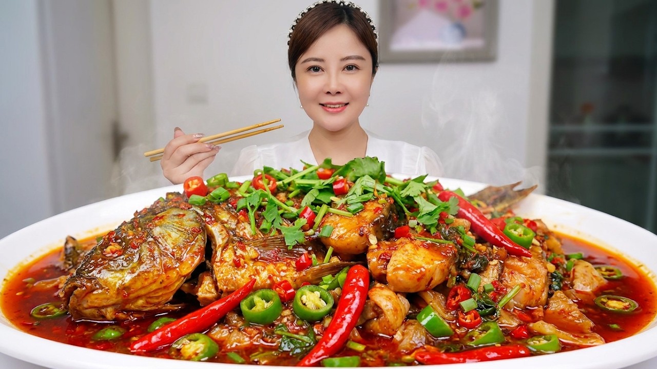 ASMR | EXTREMELY SPICY FISH CURRY MUKBANG | EATING SHOW