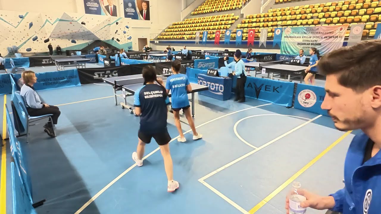 Derin Mülazım(İST)-Ceyda Dökmeci(KON)Küçükler Seçme Türkiye Ş. İlk 3'e Girme M. #sports #tabletennis