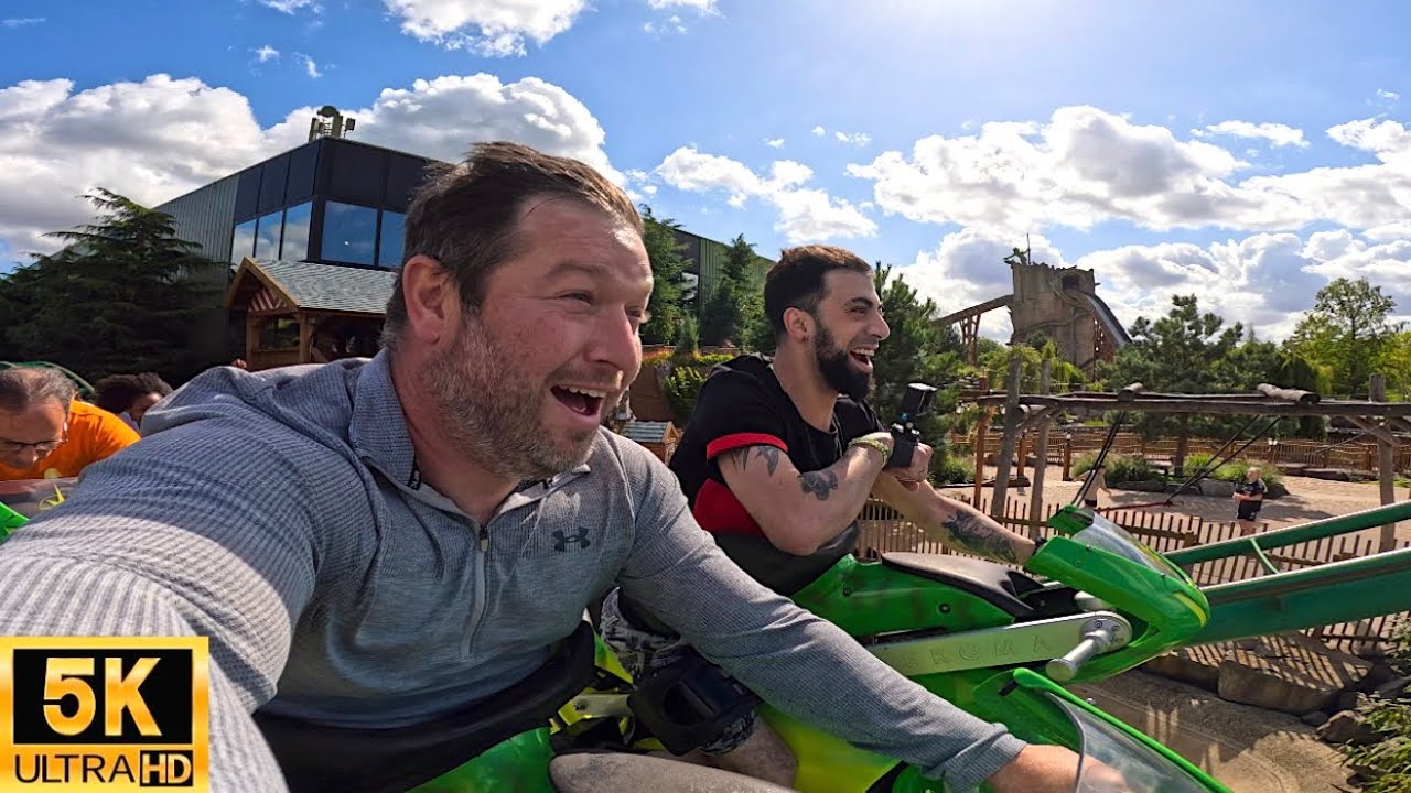 Booster Bike POV 5K Rider-Cam Vekoma Motorbike Coaster Toverland, Netherlands 