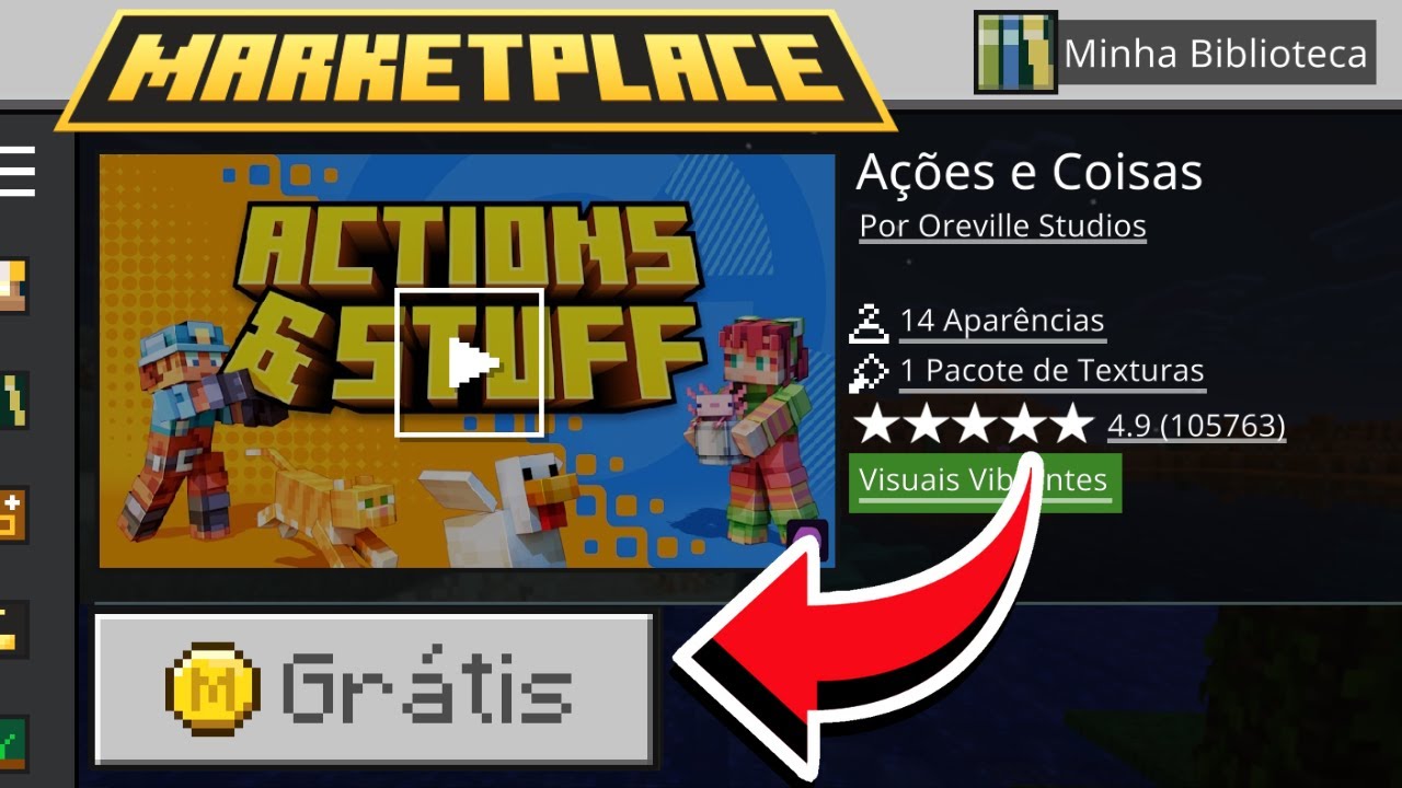 TOP 3 MELHORES ADDONS GRÁTIS DA MARKETPLACE - MINECRAFT PE 1.21+