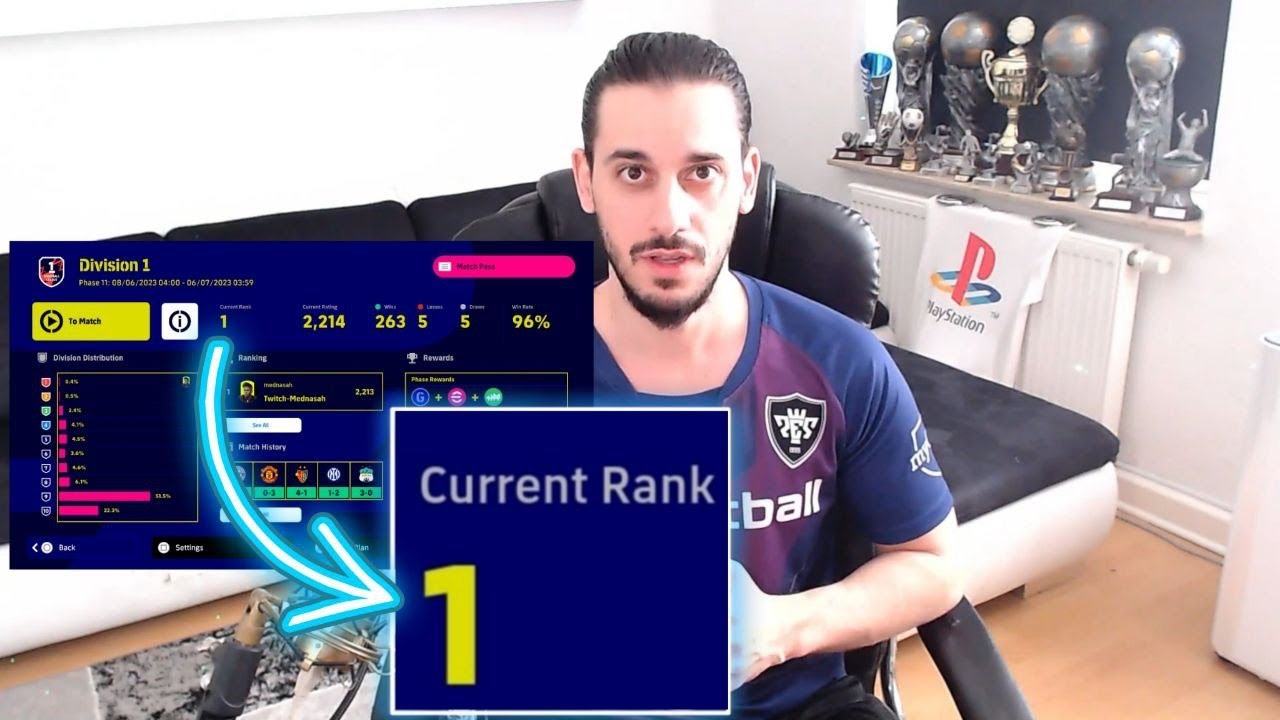 eFootball: Mindset & tactics for the 1st place of the world & 113 wins in a row!