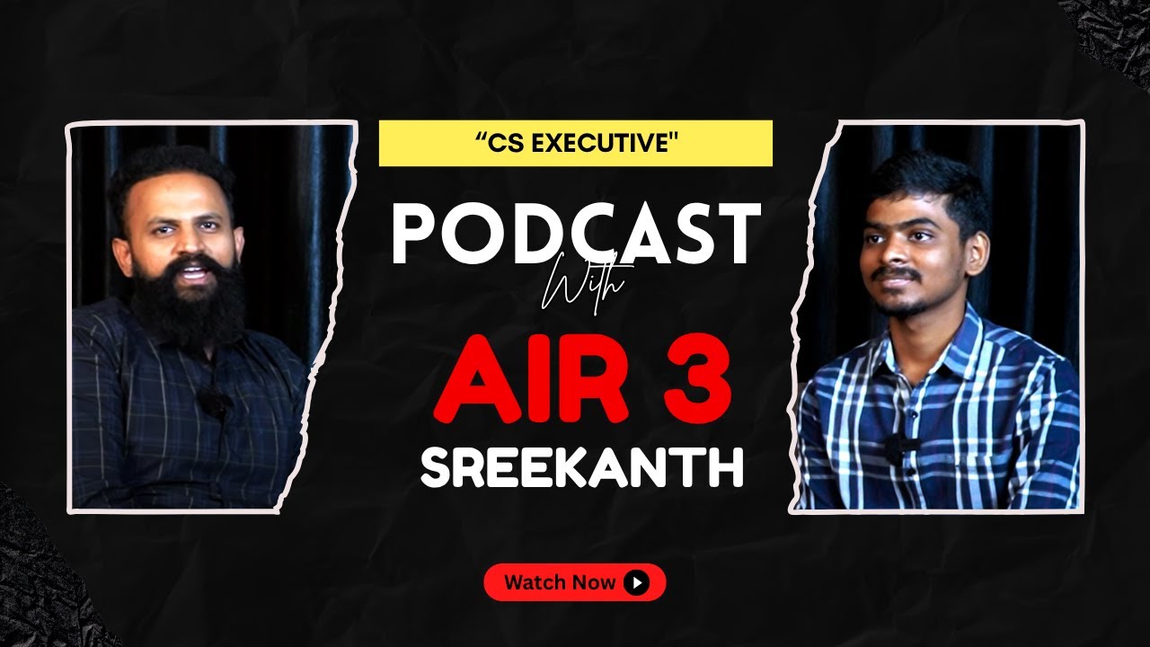 Life After Achieving AIR 3 CS Executive - Sreekanth's Journey |  Student's Success Story