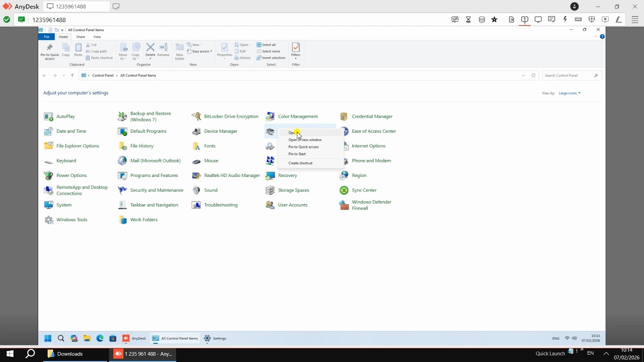 Windows 11 - Open Devices and Printers in classic menu