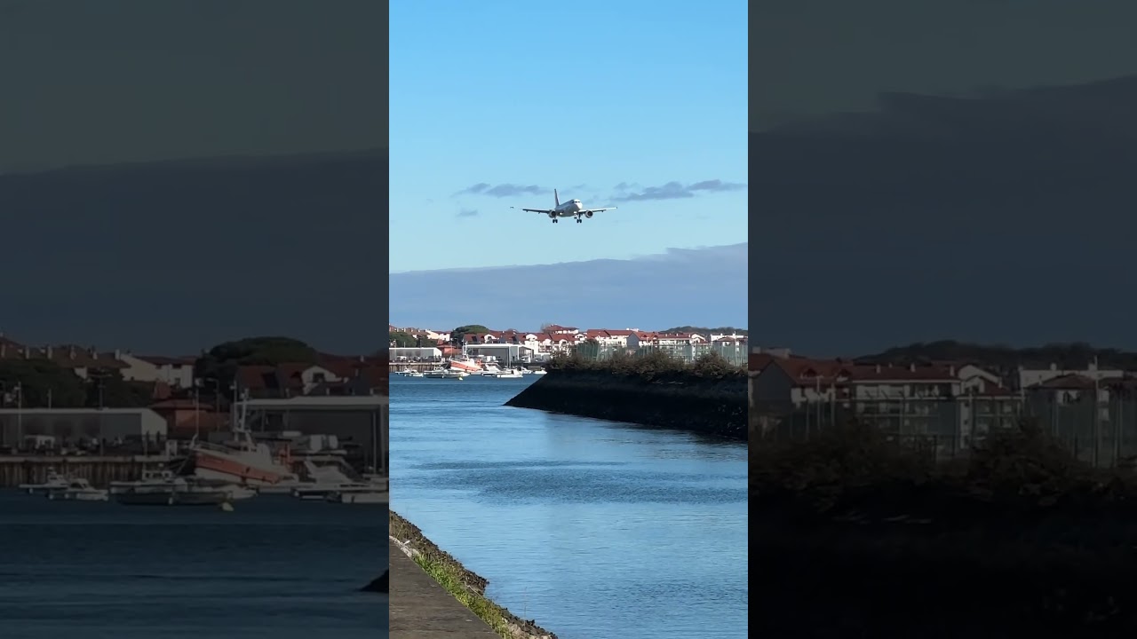 Aterrizaje pl&aacute;cido en el aeropuerto de Hondarribia-San Sebasti&aacute;n. @iberia