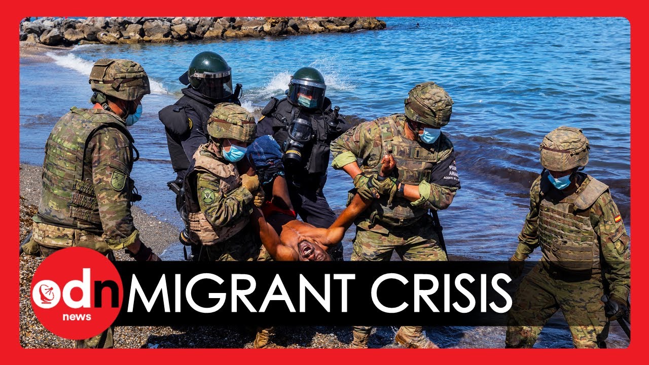 THOUSANDS of Migrants Descend on Spanish Borders as Ceuta Faces Humanitarian Crisis