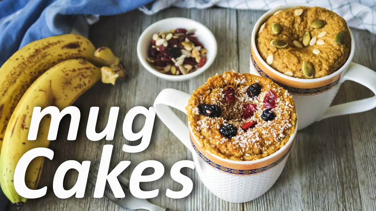 Sugarfree Healthy Mug Cake Recipe Without Microwave & Oven | Vegan Banana & Eggless Carrot Mug Cake