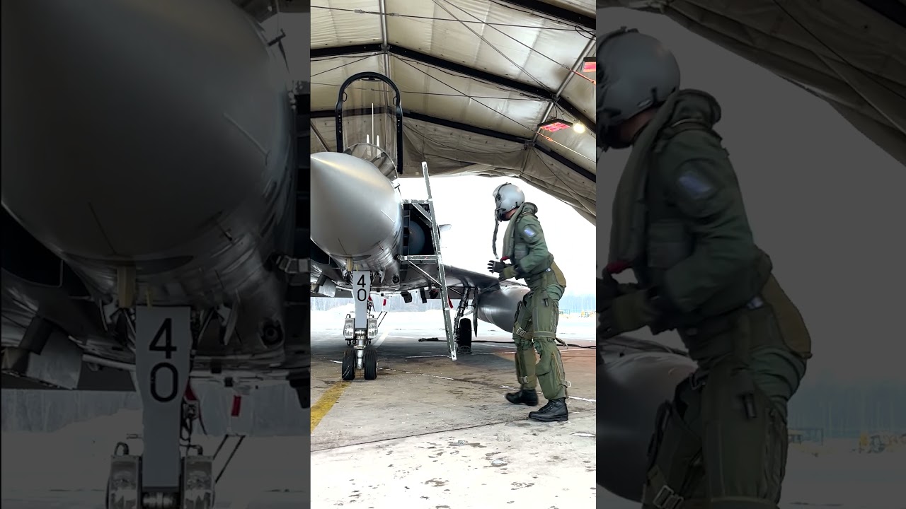 Nos pilotes de l'Arm&eacute;e de l'Air en Lituanie enfilent leur combinaison plus vite que l'&eacute;clair⚡