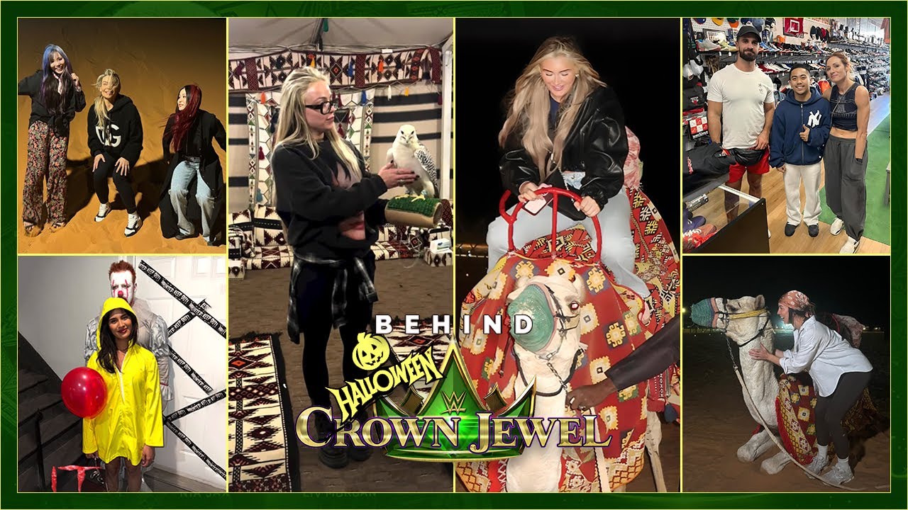 Behind WWE CROWN JEWEL & HALLOWEEN | WWE Superstars Behind the Scenes in Saudi Arabia