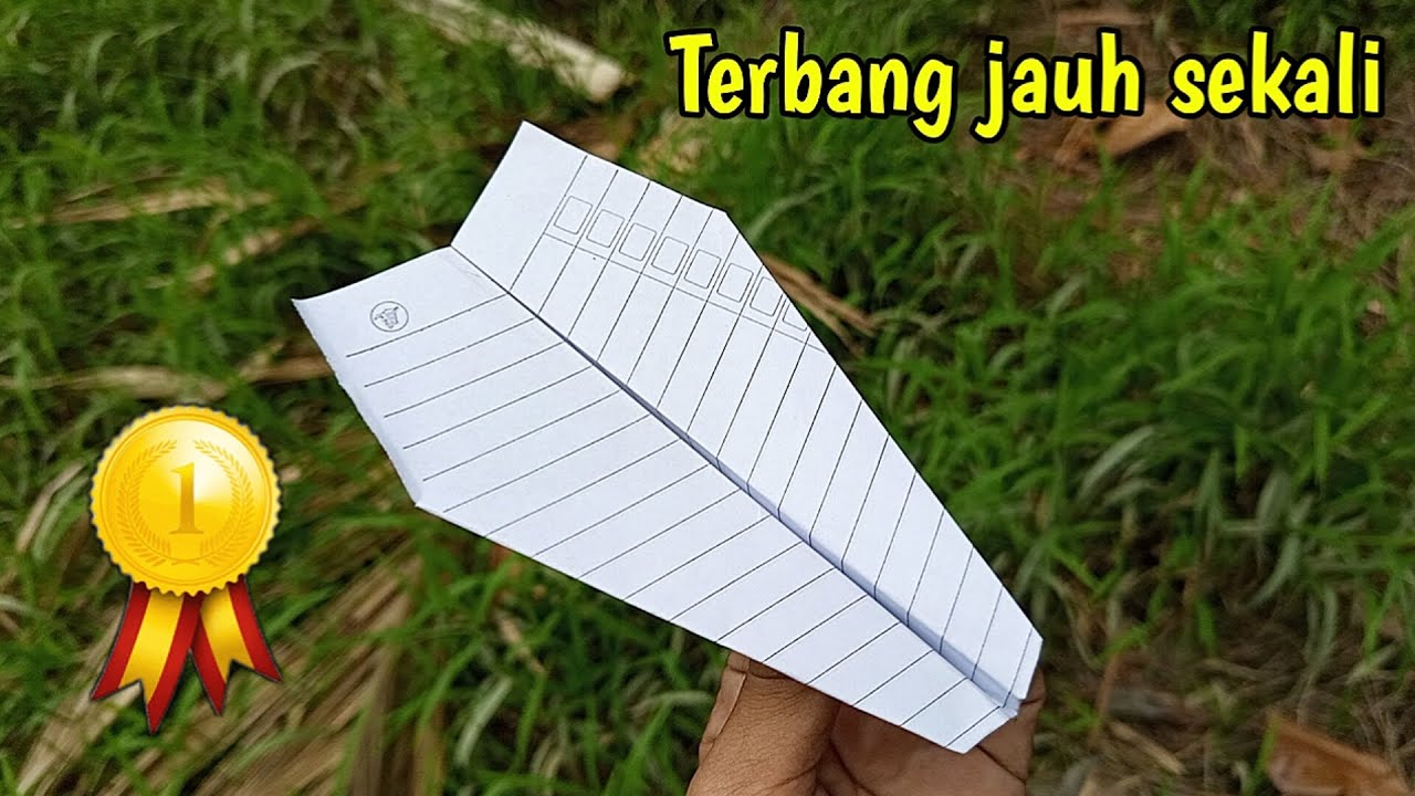 TIPS  membuat pesawat kertas  terbang jauh dengan waktu yang lama