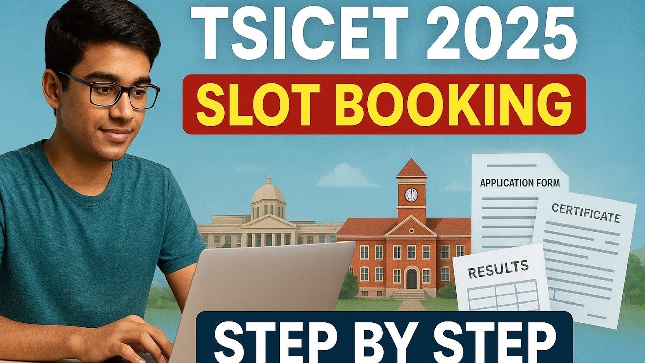 TSICET 2025 Slot Booking | Step by Step Process Explained #tsicet #tsicetcounselling