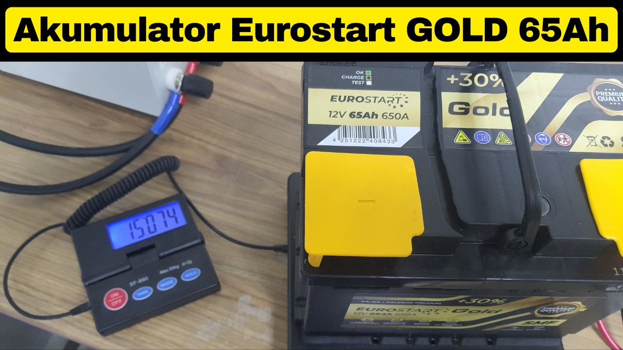Akumulator Eurostart GOLD 65Ah 650A. Test Koncumencki. S7E023