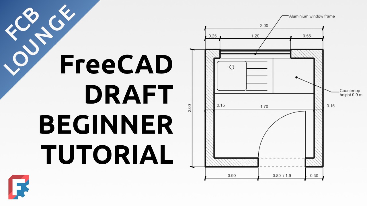 Создание 2D-чертежа плана этажа с помощью FreeCAD — руководство для начинающих по работе с Draft ...