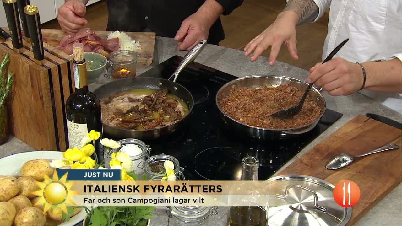 Fyrarätters på italienska - Nyhetsmorgon (TV4)