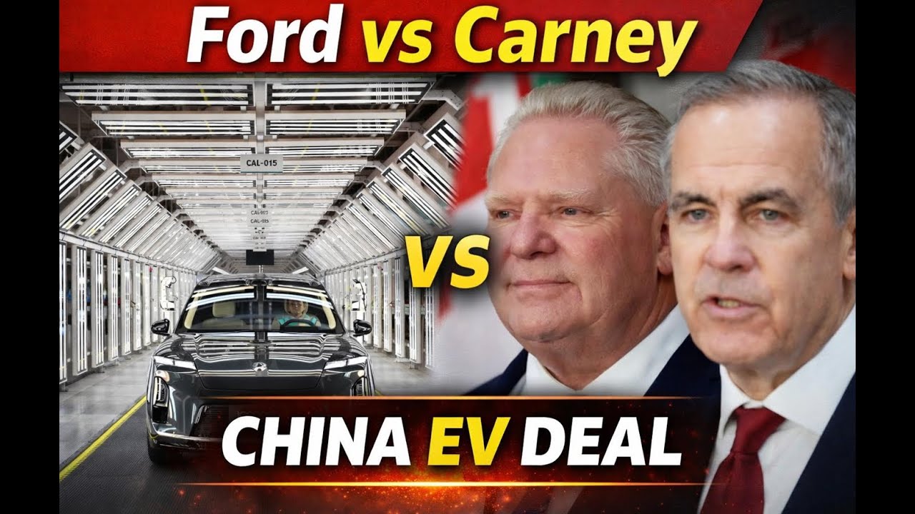 PM Carney defends China EV deal after Doug Ford backlash &mdash; &ldquo;jobs opportunity for Ontario&rdquo;