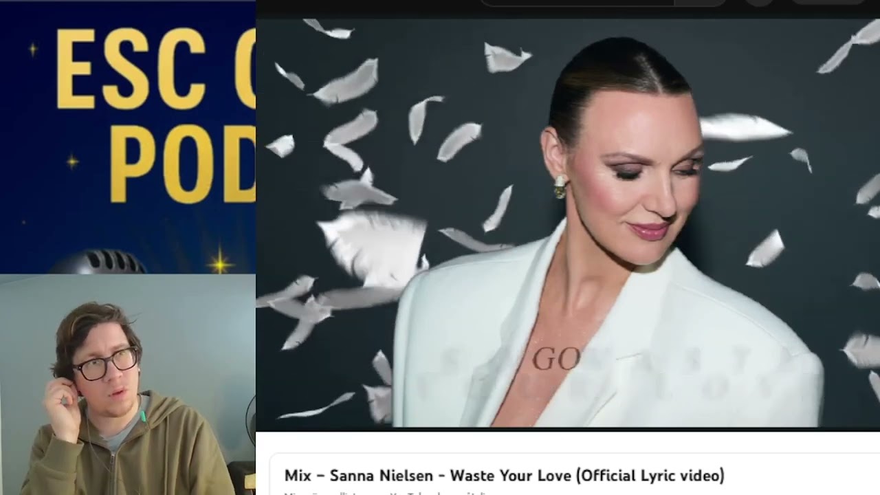 Sanna Nielsen - Waste Your Love (Official Lyric video) Melodifestivalen 2026 #reaction #melfest