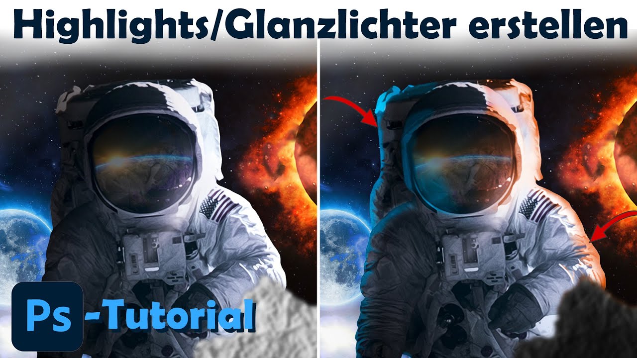 Highlights/Glanzlichter in Photoshop erstellen - Tutorial [Deutsch]