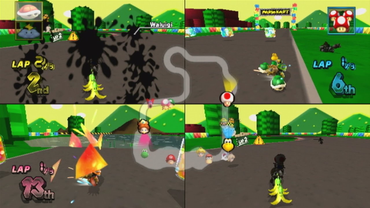 Mario Kart Wii - CTGP Revolution - Bowser Shell Cup & Metal Mushroom Cup (3 Players)