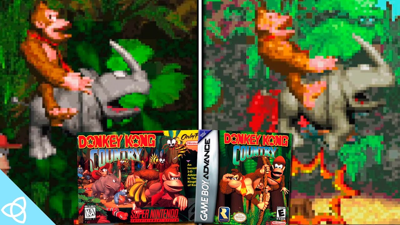 Donkey Kong Country - SNES vs. GBA | Side by Side