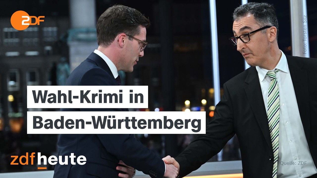 Landtagswahl in Baden-Württemberg: Grüne in Hochrechnungen knapp vor CDU