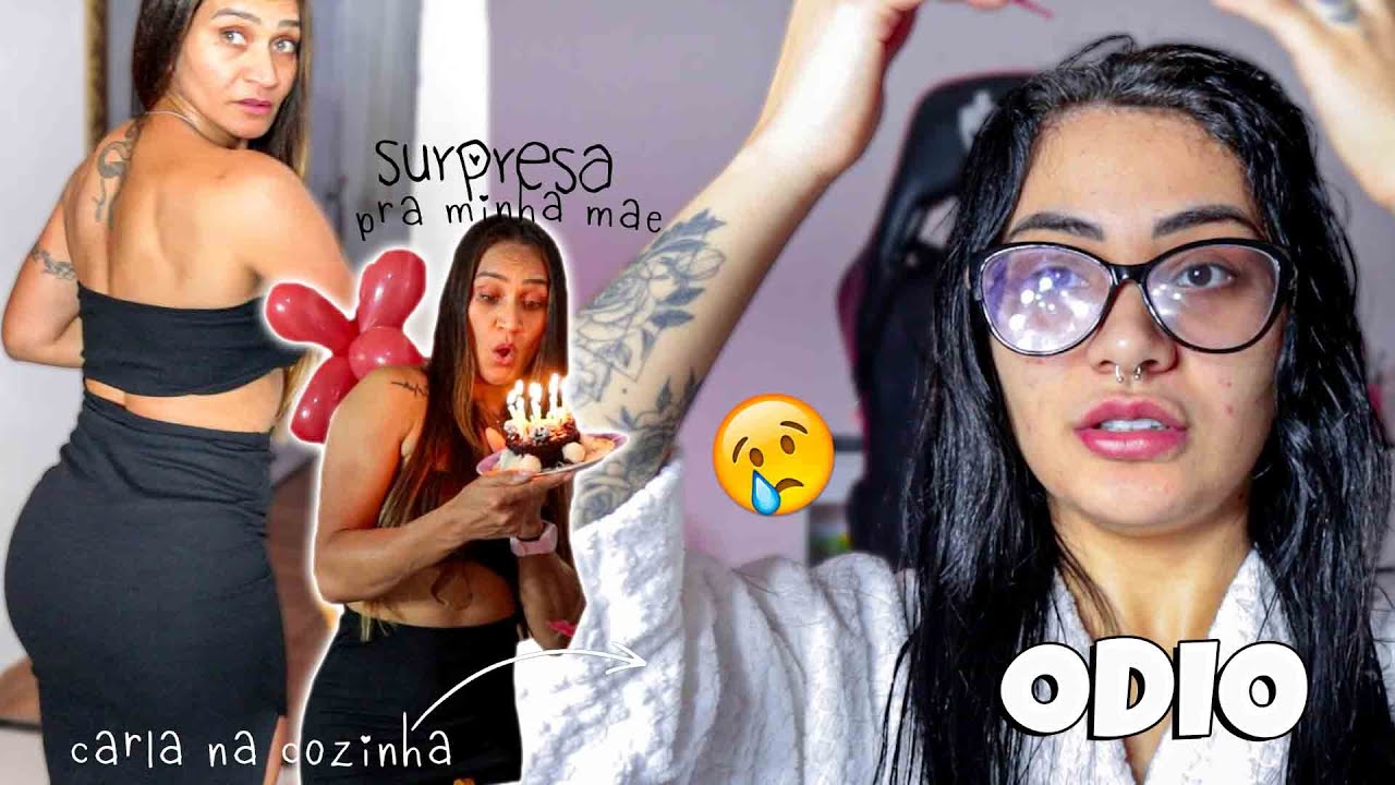 to odiando meu cabelo 😩☹️ + fiz uma SURPRESA pra minha mae