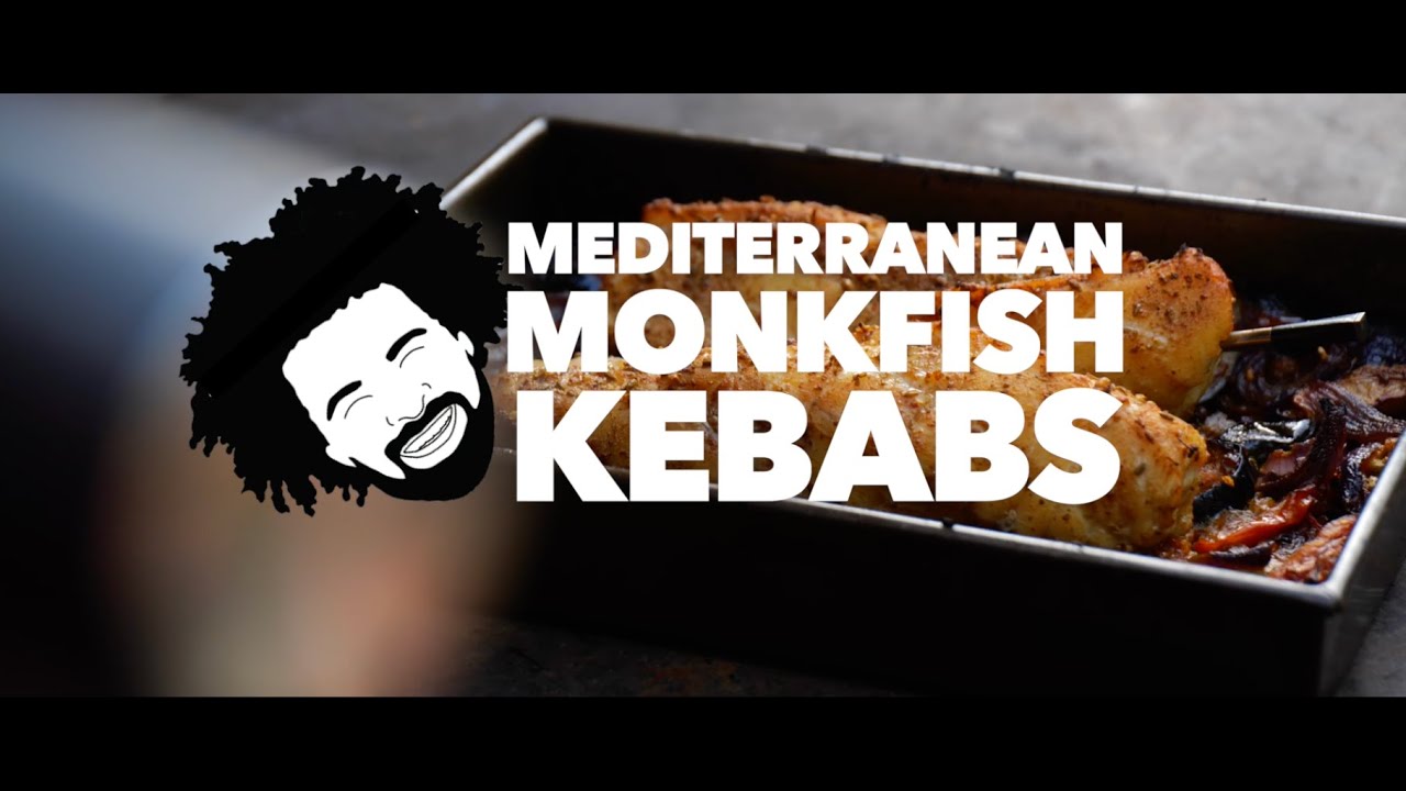 Mediterranean Monkfish kebabs