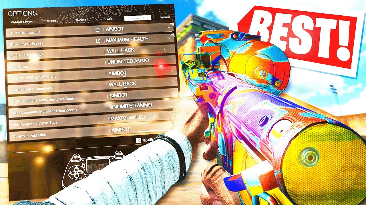new #1 BEST CONTROLLER SETTINGS on REBIRTH ISLAND! 😍 (Best Warzone Settings)