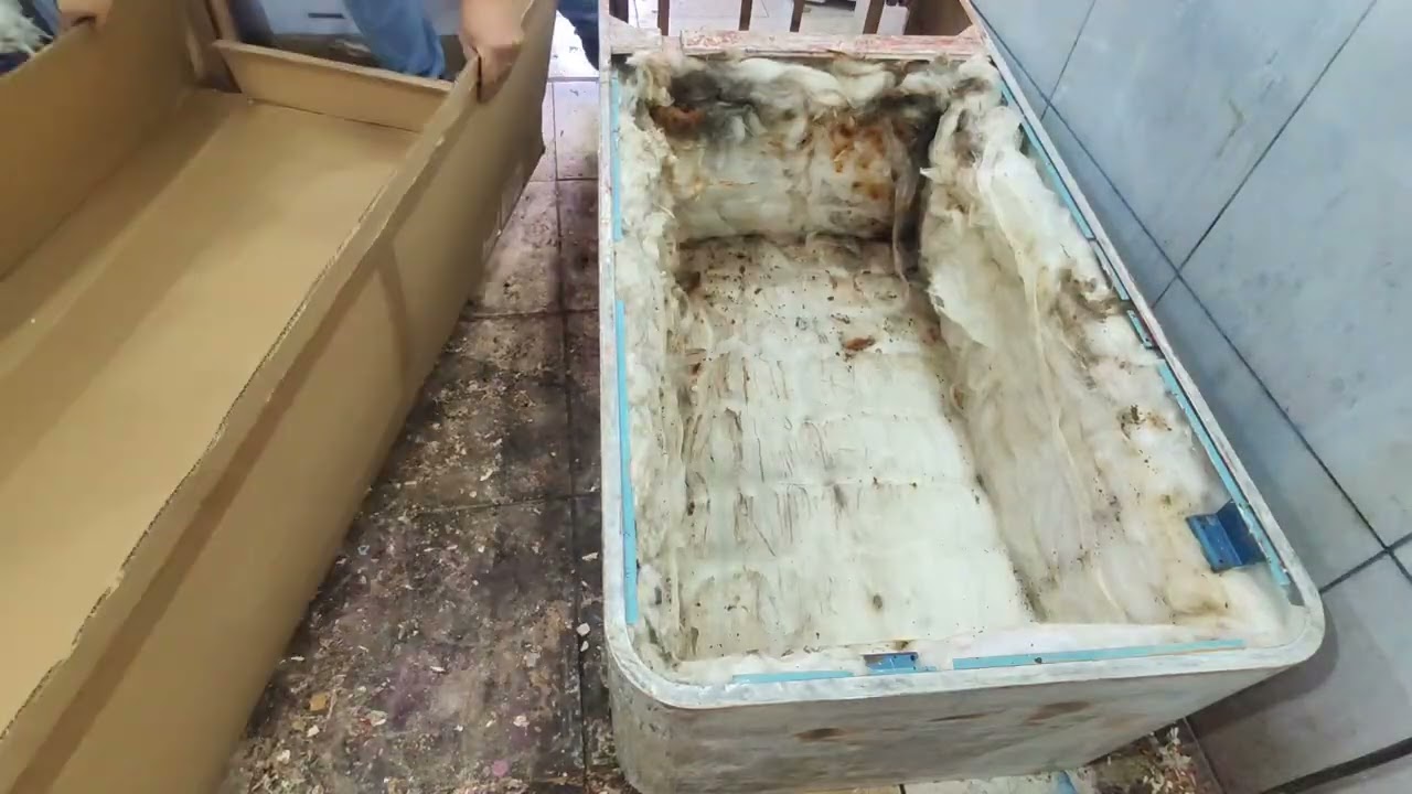restauração geladeira antiga