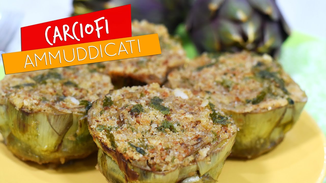 Carciofi ammuddicati alla siciliana (carciofi ripieni alla siciliana) - Ricetta siciliana semplice