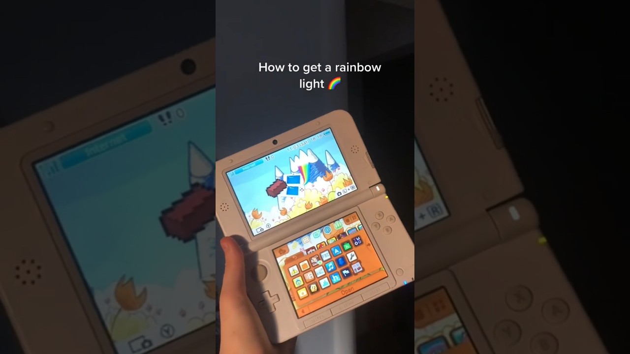Tutorial rainbow light on your 3ds ! #3ds #nintendo3ds #nintendo #homebrew #tutorial
