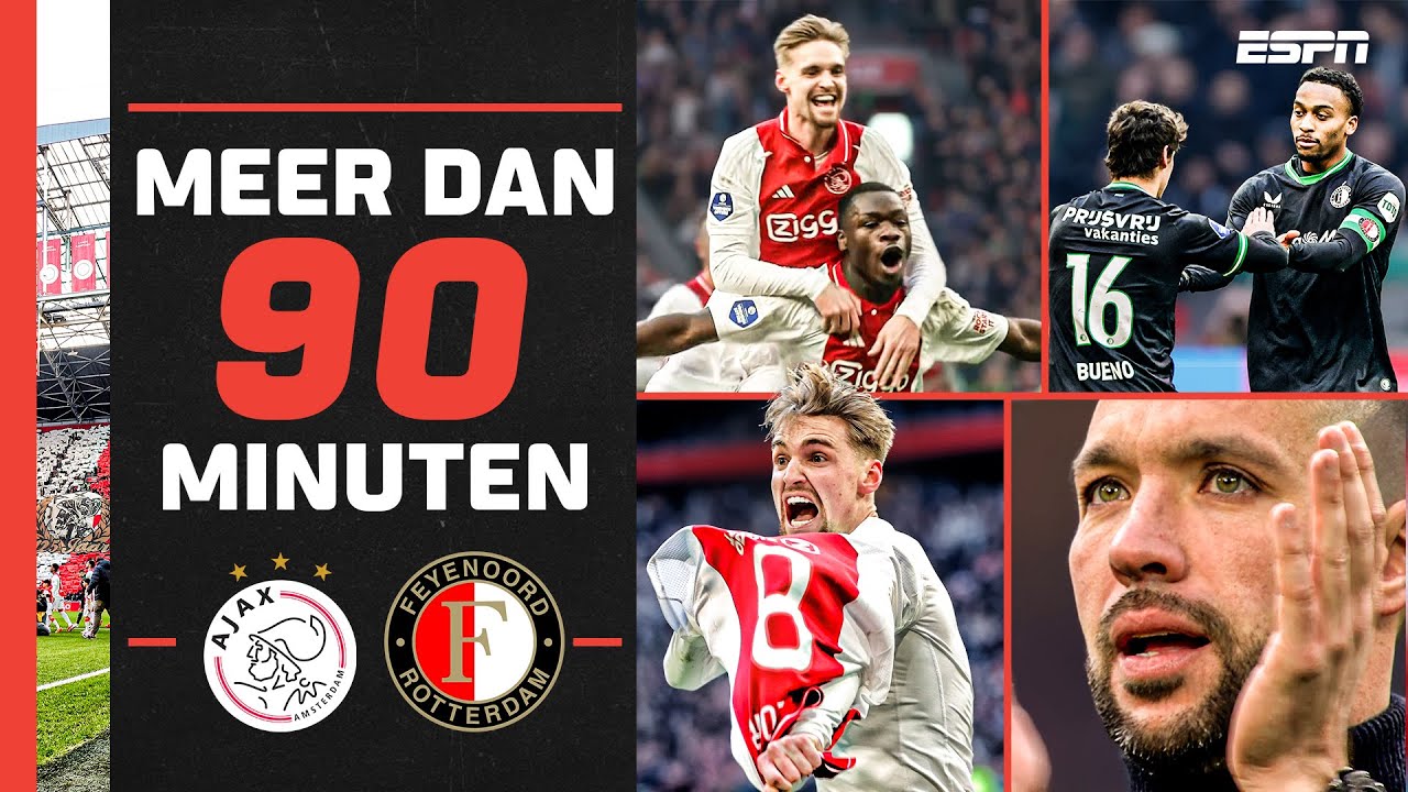 🎥 𝗘𝗫𝗧𝗥𝗔 𝗕𝗘𝗘𝗟𝗗𝗘𝗡: ONTLADING Brian Brobbey en Kenneth Taylor in Klassieker 🏟️ | Meer Dan 90 Minuten