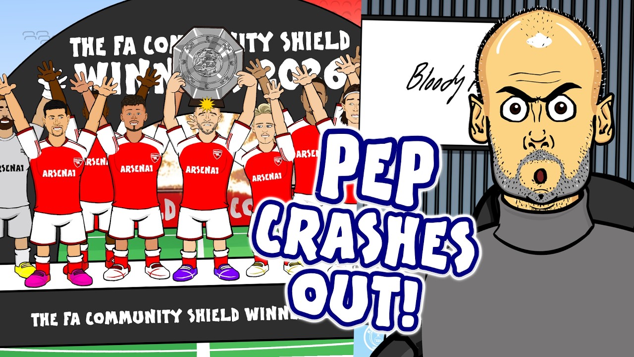 PEP REACTS to Arsenal crushing Man City🏆 3-0 Community Shield Highlights