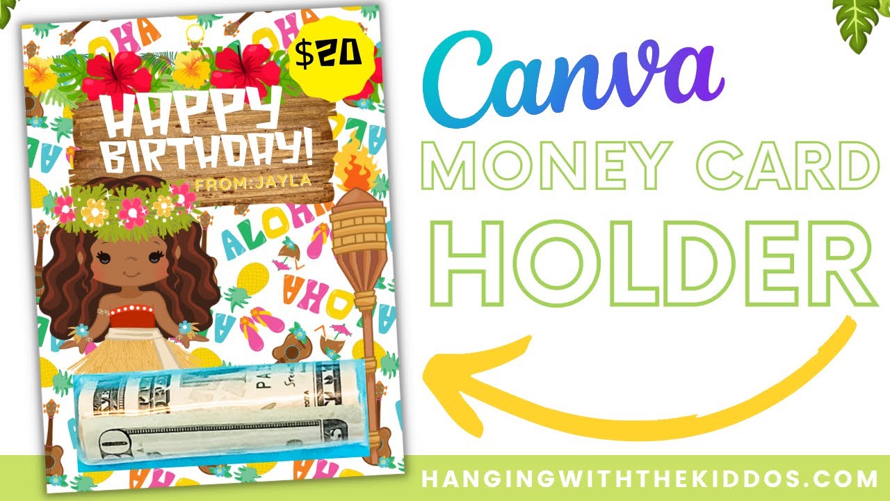 How to make a Money Card Holder Canva Tutorial| DIY Money Card Template|Custom Party Favor Lip Balms