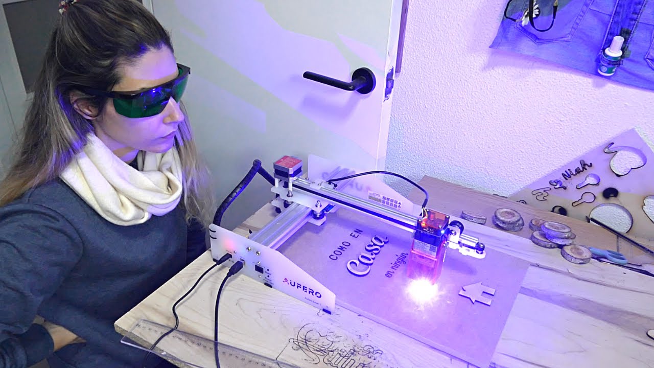 DECORACION CON LASER 😱 ¡Mira lo que he CREADO! Como Funciona Una Maquina Laser (Paso a paso)