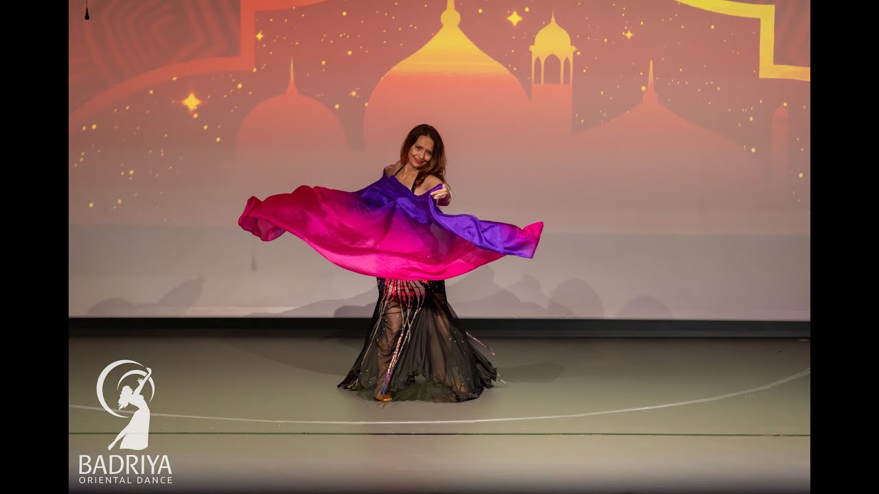 Enta El Hob, Veil, Maria Mihailova, at the Badriya Oreintal Dance School 10 Year Anniversary Concert
