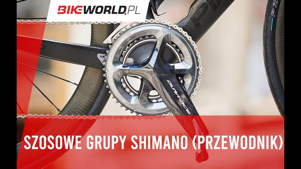 Szosowe grupy osprzętu Shimano (hierarchia)