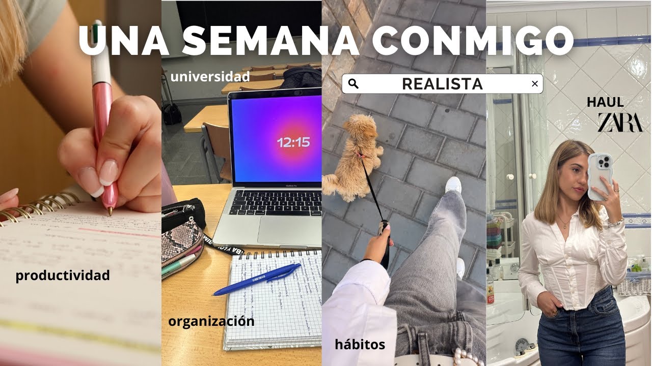 SEMANA REALISTA DE UNIVERSIDAD CONMIGO ☕️📚| haul zara, stradi, tous | Lucía Niró