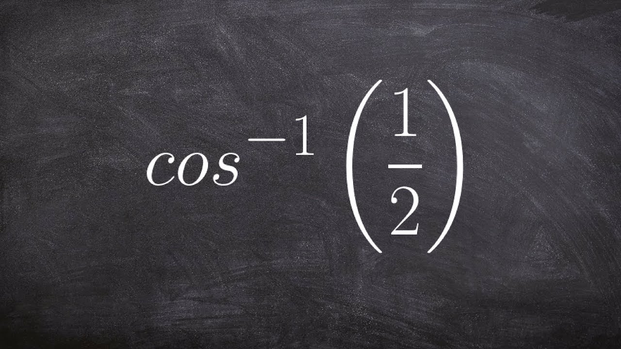 Learn How to Take the Inverse of Cosine to Evaluate