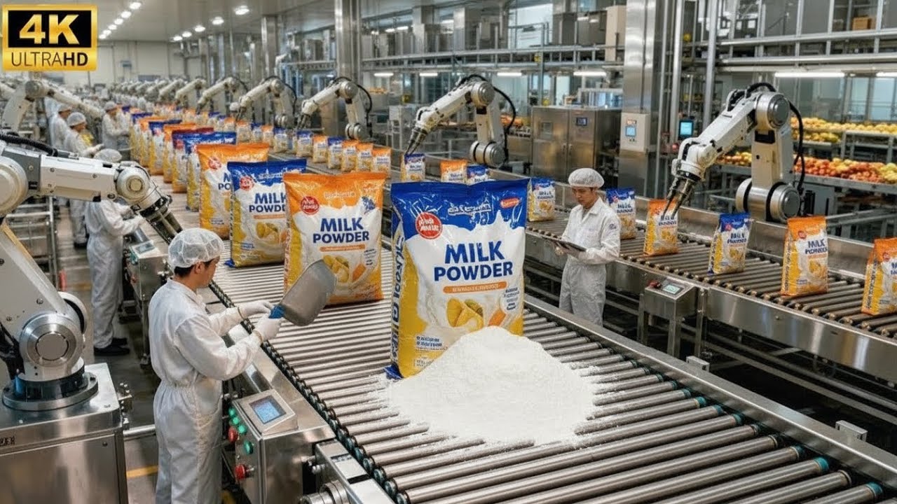 How Milk Powder Is Made (Full Factory Process)