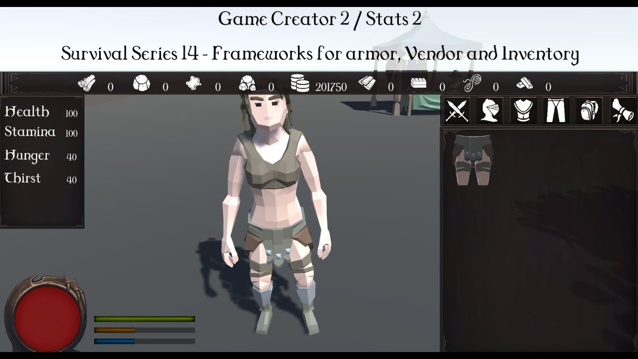 GC2 Survival Series 14 - Frameworks for armor, vendor and inventory
