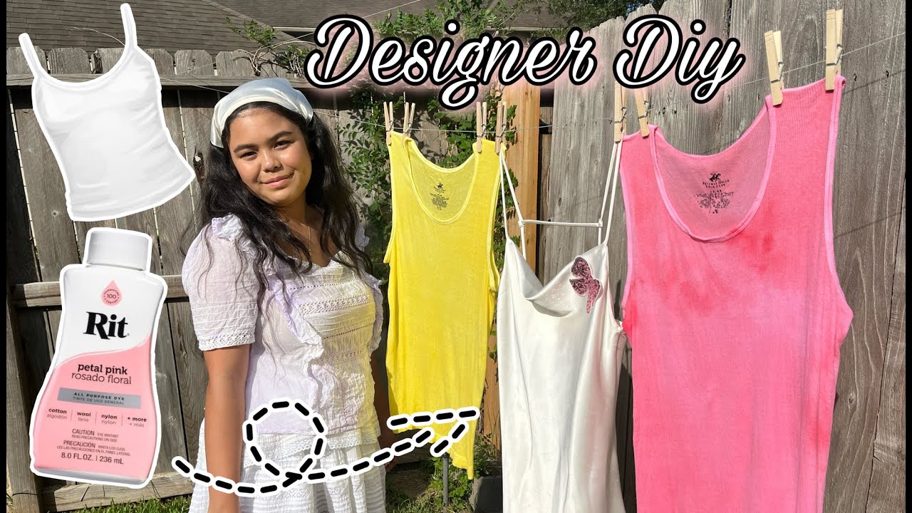 Loveshackfancy Inspired Hand Dyed Shirts! | Designer DIY