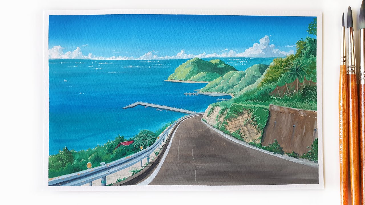 Suzume Anime Painting with Poster Color ｜ Suzume no Tojimari ｜ すずめの戸締まり