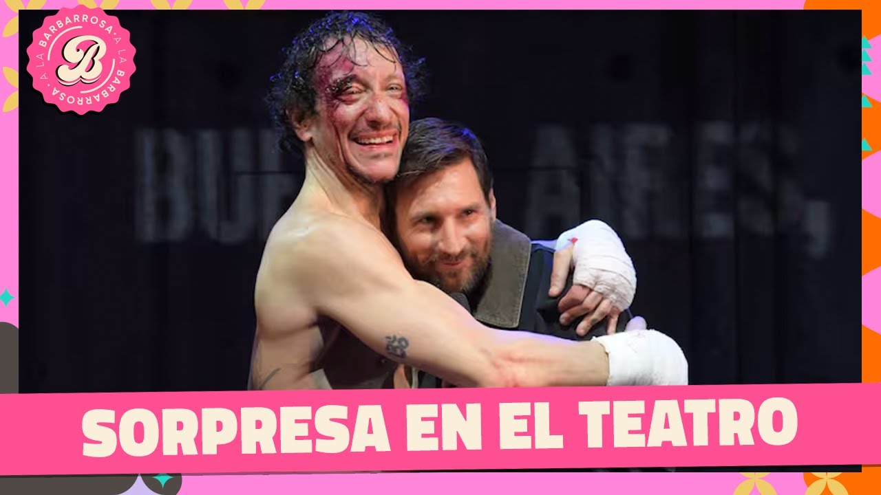 Lionel Messi fue a ver a Nico Vázquez y enloqueció la calle Corrientes | #ALaBarbarossa