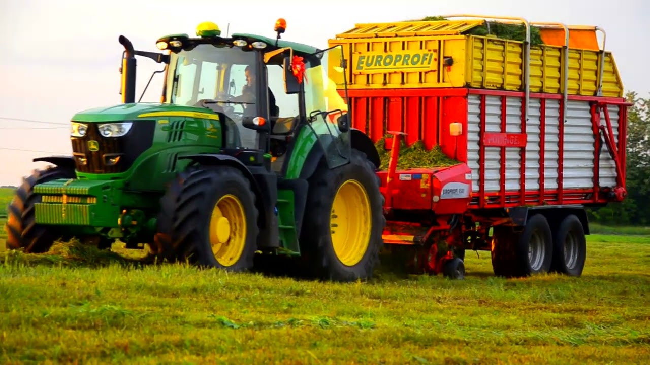 Sianokiszonka 2022 / John Deere 6155M / John Deere 6130M / Pottinger Europrofi 4500 / Tonutti T13