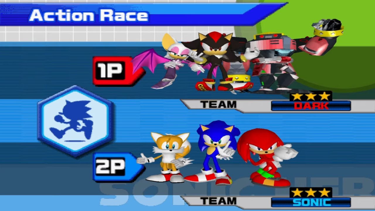 Sonic Heroes (2003) 2-Player Local Multiplayer PS2 HD Gameplay *All Teams*