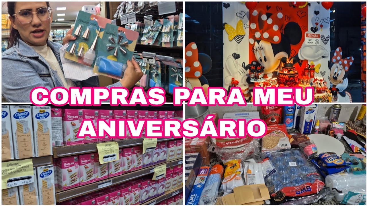 PREPARATIVOS DA FESTA | COMPRINHAS DA VIVIAN FESTA, SONHO DE FESTA  E GUANABARA...