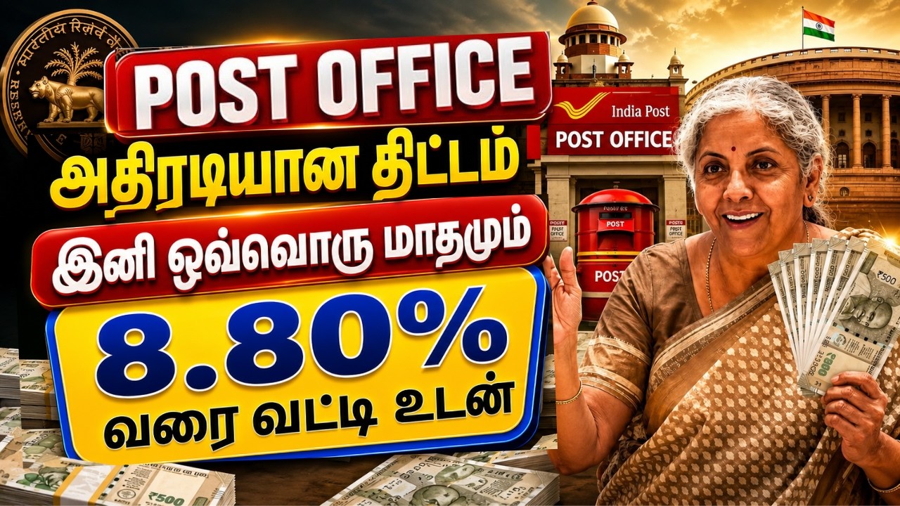 Government Post Office Fixed Income Scheme 2026  | மாதம் Income + 8.80% Return Secret! @thanthitv