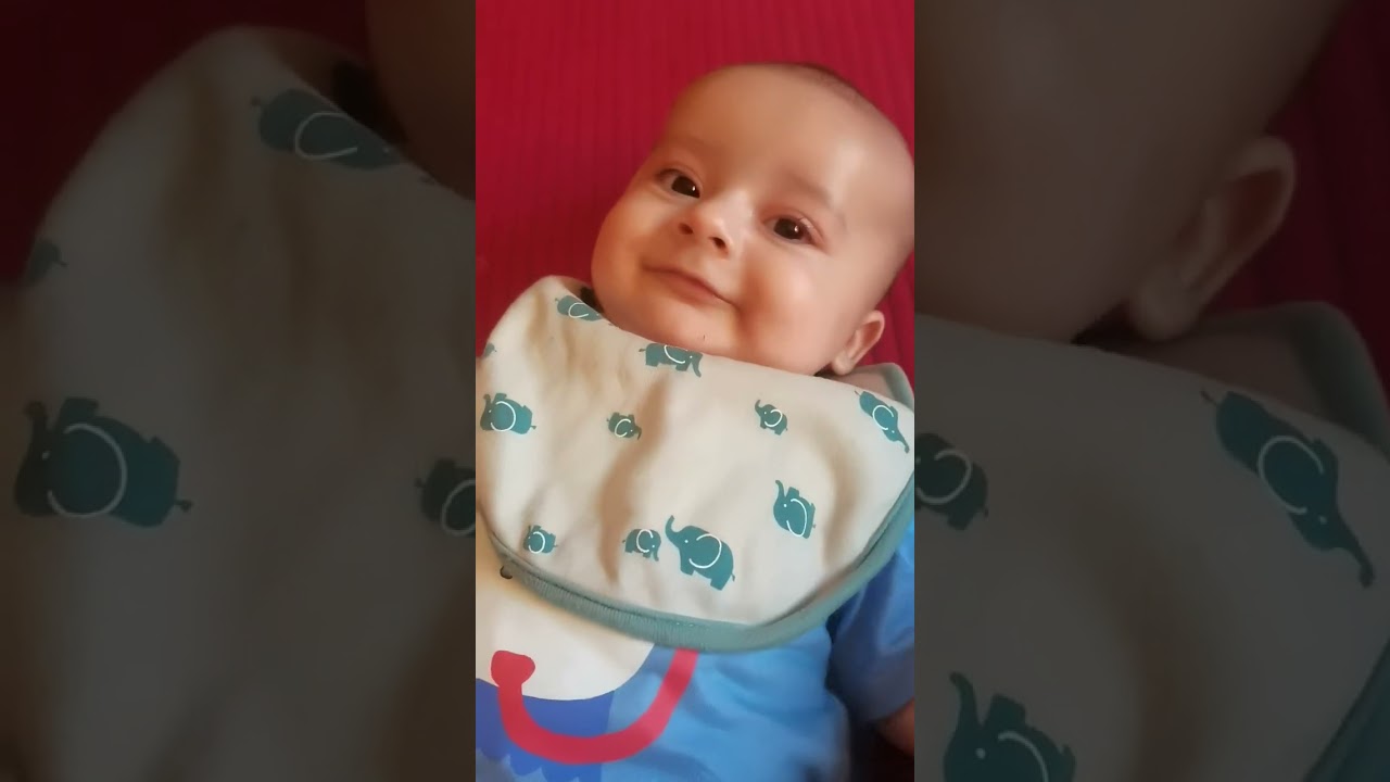 The precious moments when he was 5 months old