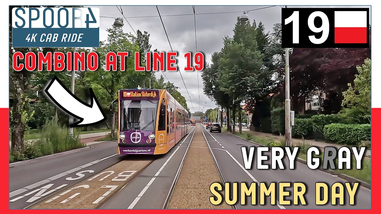 Cabinerit Tram 19 Amsterdam | Station Sloterdijk - Diemen Sniep | 4K Tram Driver Cabview